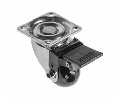 GTV Furniture wheel, Brazylia, juodas, 35mm (with brake)
