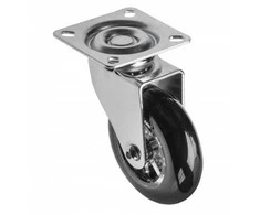 GTV Furniture wheel, Brazylia, juodas, 75mm (without brake)