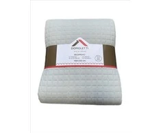 Domoletti BEDSPREAD MICRO 160X220 CM SQUARES Pilkas