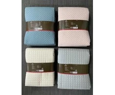 Domoletti BEDSPREAD MICRO 220X220 CM HERRING AQUA