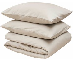 Patalynės komplektas Gultas veļas komplekts Domoletti Solid BEIGE, gaiši bēša, 140 x 200 cm