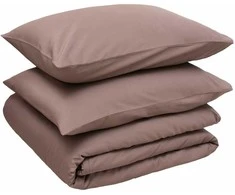 Patalynės komplektas Domoletti BED COV SET SOLID BROWN SATEEN 140X200