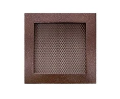 Grotelės židiniui HEARTH, vario spalvos, 170 x 170 mm