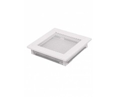 HEARTH Židinio grotelės Pakuros x 17 cm x 17 cm, plieninės, baltos.