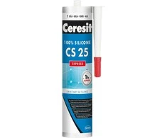 Sanitarinis silikoninis hermetikas CERESIT CS25 Express, skaidrus, 280 ml