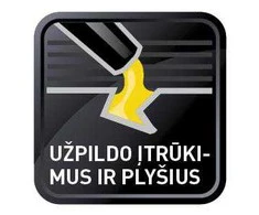 Bituminis hermetikas MAKROFLEX BA 141, juodos sp., 300 ml