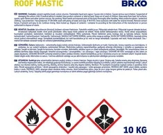 Hidroizoliacinė mastika Briko, 10 kg, juodos spalvos.