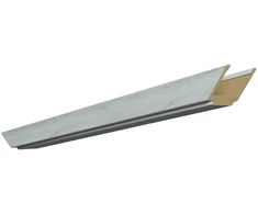 Horizontali durų stakta Domoletti, 60,5 cm x 14 - 18 cm x 1 cm, norvegiško ąžuolo spalvos