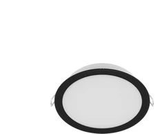 Philips LED Recessed Luminaire. 12.5W. 3000K. Ø12.5. Juodas