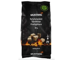 Iedegšanas ierīce, brūna krās. Mustang Lighting Cubes Eco, 72 gab.