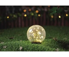 Domoletti SOLAR CRACKLE GLASS ORB LIGHT15CM 100969