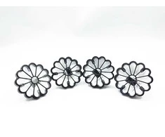 Iedurams gaismeklis ar saules bateriju Domoletti Flower, 0.06W, IP44, caurspīdīga