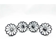 Iedurams gaismeklis ar saules bateriju Domoletti Flower, 0.06W, IP44, caurspīdīga