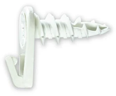 Cobra Įsukami GKP kabliai, 10,5 x 27 mm, baltos spalvos, 4 vnt.