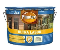 Medienos impregnantas PINOTEX ULTRA LASUR EU, pilkos spalvos, 10 l