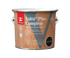Medienos dažyvė TIKKURILA VALTTI PLUS COMPLETE, šilko matiniai, juodos sp., 2,5 l