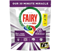 Indaplovių kapsulės Fairy PLAT+ Lemon MM, 31 vnt.