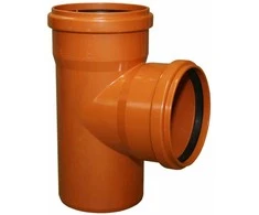 InstalPlast Trijų krypčių jungtis PVC 110 mm 90° Ruda