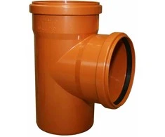InstalPlast Trikampė jungtis PVC 160X160/90 Ruda