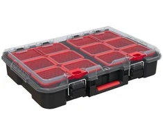 Instrumentu kaste Keter STACK N ROLL, 51.5 cm x 34.5 cm x 11.5 cm, melna krās./sarkana krās.