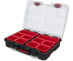 Įrankių dėžė Keter STACK N ROLL, 51.5 cm x 34.5 cm x 11.5 cm, juoda sp./raudona sp.