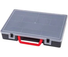 Įrankių dėžė Okko 5902455501574, 30 cm x 22 cm x 5.5 cm, juoda sp.