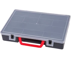 Įrankių dėžė Okko 5902455501574, 30 cm x 22 cm x 5.5 cm, juoda sp.