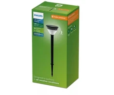 Philips Kyna solar-powered ground spike light. IP44. juodas