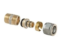 Išardomasis srieginis antgalis TDM Brass 1430, 16mm x 3/4", žalvaris/nikelis