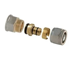 Išardomasis srieginis antgalis TDM Brass 1435, 20mm x 3/4", žalvaris/nikelis