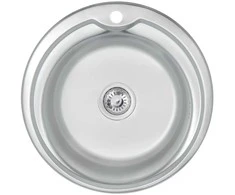 Bikuva.lt Virtuvės kriauklė AB 510X0.8MM Satino apdaila