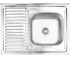 Bikuva.lt Virtuvės kriauklė AB 800x600mm Nerūdijančio plieno Uždedama