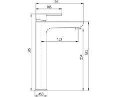 Maišytuvas praustuvui Domoletti BASIN LEVER MIXER. MB/GOLD DVT530.5CMATZ