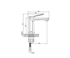 Invena Praustuvo maišytuvas Neri BU-01-014-L vario sp.