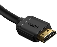 Kabelis Baseus CAKGQ-D01 HDMI Male ,vyriška,, HDMI Male ,vyriška,, 5 m, juoda sp.