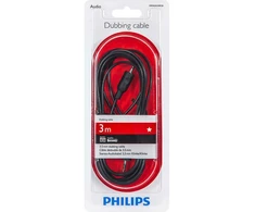 Laidas Philips SWA2533W 3.5mm Male ,vyriška,, 3.5mm Male ,vyriška,, 3 m, juoda sp.