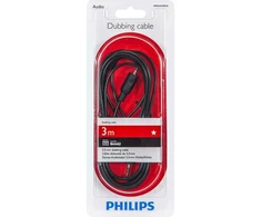 Laidas Philips SWA2533W 3.5mm Male ,vyriška,, 3.5mm Male ,vyriška,, 3 m, juoda sp.