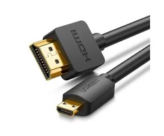 Kabelis Ugreen HDMI - Micro HDMI HDMI Vīrietis, HDMI Micro Vīrietis, 1.5 m, melna krās.