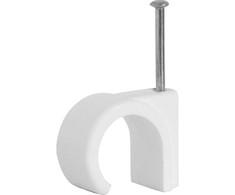 Kabelių laikiklis Baltplast, 14–20 mm, baltos spalvos, 10 vnt.
