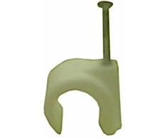 Kabelių laikiklis Baltplast, 14–20 mm, baltos spalvos, 10 vnt.