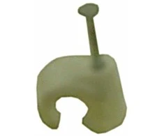 Prikalamos apkabos apvaliems laidams BALTPLAST 5-7 baltos sp., 25 vnt.