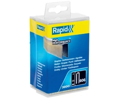 Kabės 606/25 3600vnt.6,0x1,1mm, juodos, plastikinė pak., Rapid