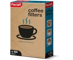 Kavos filtrų komplektas Paclan, 100 vnt.