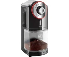 Melitta Molino elektrinė kavamalė (juoda/raudona)