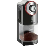 Melitta Molino elektrinė kavamalė (juoda/raudona)