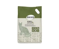 Okko Flamingo CAT LITTER TOFU Žalias TEA SCENT 6KG