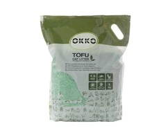 Kaķu pakaiši Okko Tofu, organiskās ,cementējošās,, 6kg, 13.8 l