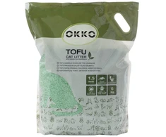 Okko Flamingo CAT LITTER TOFU Žalias TEA SCENT 6KG