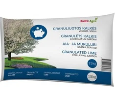 Baltic Agro BALTICAGRO Granuliuotos sodo ir vejos kalkės, 15 kg