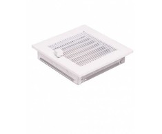 Židinio grotelės HEARTH 170x170mm, (baltos su žaliuzėmis)